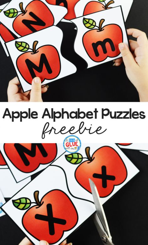 Apple Activities Kindergarten, Apple Literacy, Apple Alphabet, Classroom Preschool, Apple Lessons, Maluchy Montessori, Apple Preschool, Apple Activities, Abc Activities