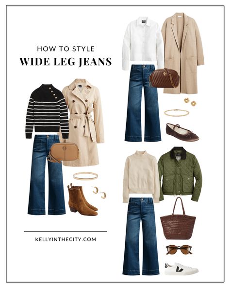 High Waisted Wide Leg Jeans Outfit Casual, Winter Wide Leg Jeans Outfit, Cropped Wide Leg Jeans Outfit Winter, Wide Leg Jeans Outfit Winter Casual, What To Wear With Wide Leg Jeans, Wide Leg Jeans Outfit Casual, Outfits With Wide Leg Jeans, Wide Leg Jean Outfits, Wide Leg Jeans Winter