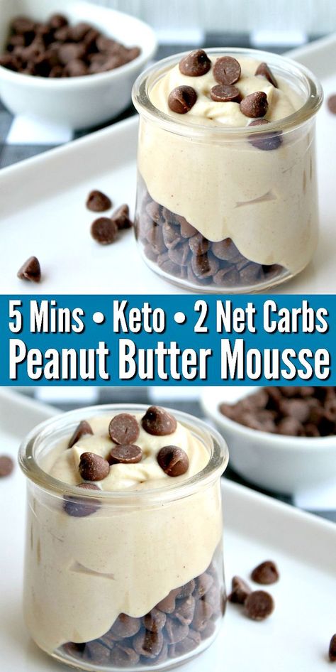 Keto Peanut Butter Mousse, Desk Snacks, Dolce Poche Calorie, Keto Quiche, Make Dessert, Keto Peanut Butter, Peanut Butter Mousse, Desserts Keto, Breakfast Low Carb