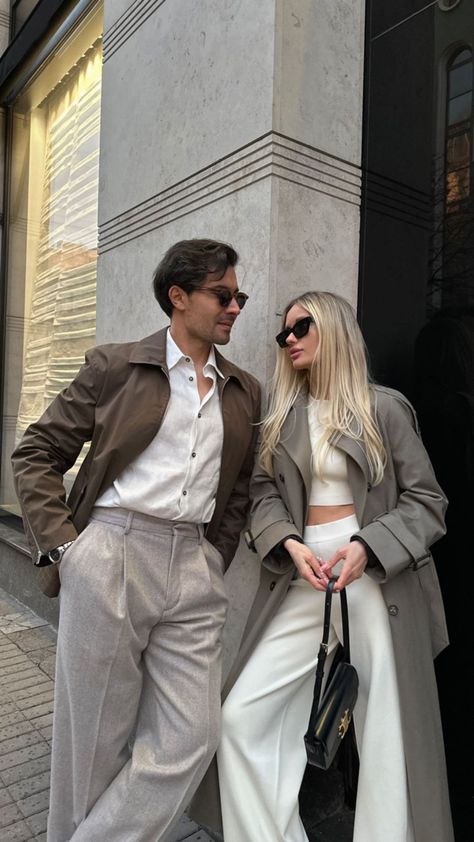 Cute Couple Aesthetic, Boy Post, Couple Fits, Winter Travel Outfit, Couples Outfit, Matching Couple Outfits, Old Money Aesthetic, Fashion Couple, Couple Outfits