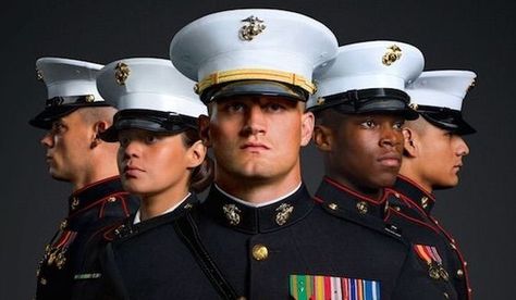 Marine fresh from boot camp denied high-school graduation walk ... Usa Marines Soldiers, U S Marine Corps, Marine Dress Blues Uniform, Us Marines Uniform, Dress Blues Marines, Marine Corps Dress Blues, Marines Dress Blues, Usmc Dress Blues, Marine Corps Uniforms