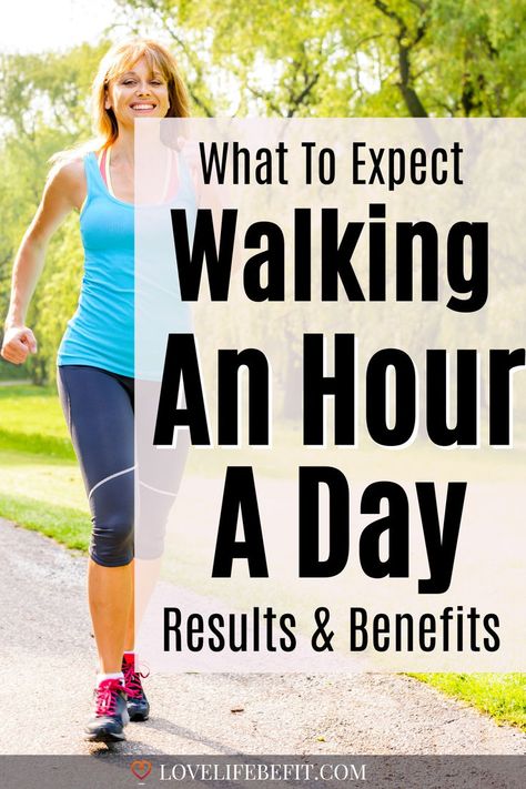 Walking an hour a day results Walking Exercise Plan, Treadmill Workout Fat Burning, Walking Routine, Walking Challenge, Walking For Health, Walking Everyday, Walking Plan, Brisk Walking, Benefits Of Walking