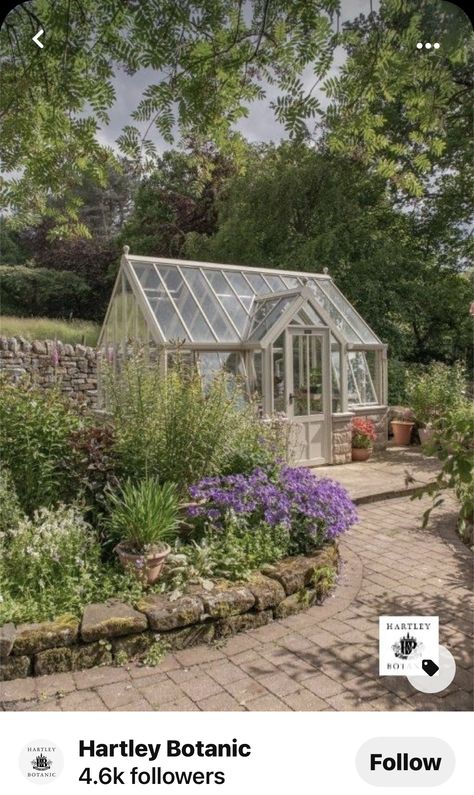 Glasshouse Garden Aesthetic, English Back Garden, British Garden Flowers, Victorian Garden Design, English Cottage Greenhouse, Georgian Greenhouse, English Kitchen Garden, English Garden Greenhouse, British Cottage Garden