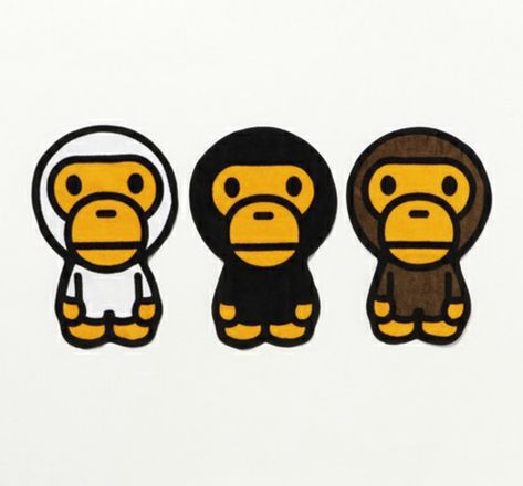 Bape Monkey, Milo Bape, Bape Art, Dope Wallpaper Iphone, Kaws Wallpaper, Toro Inoue, Baby Milo, Graffiti Style Art, Cute Canvas Paintings