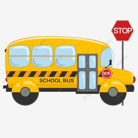 Bus Sekolah, School Bus Clipart, Cartoon School Bus, School Vector, Yellow School Bus, Graphic Design School, Seasons Activities, School Safety, Cartoon Font