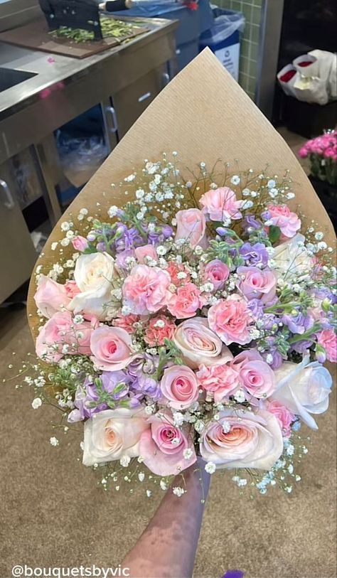 Flower Boquet, Birthday Flowers Bouquet, Luxury Flower Bouquets, Prettiest Bouquet, Boquette Flowers, A Bouquet Of Flowers, Prom Flowers, Nothing But Flowers, Flowers Bouquet Gift