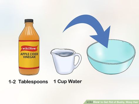 3 Ways to Get Rid of Bushy, Wavy Hair - wikiHow Homemade Windshield Washer Fluid, Rid Of Frizzy Hair, Clean Windshield, Windshield Cleaner, Clean Windows, Washer Cleaner, Windshield Washer Fluid, Car Wiper, Washing Windows