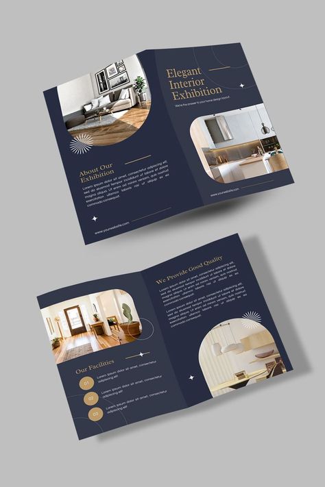 Business Folder Design, Marketing Folders, Elegant Brochures, Event Brochure, Real Estate Book, Banner Design Layout, Business Brochure Design, Brochure Design Layout, Trifold Brochure Design