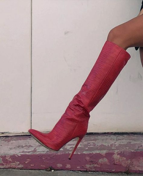 Knee High Stiletto Boots, Funky Shoes, Insta Feed, Stiletto Boots, Hype Shoes, Shoe Inspo, Aesthetic Shoes, All About Shoes, Shoe Closet