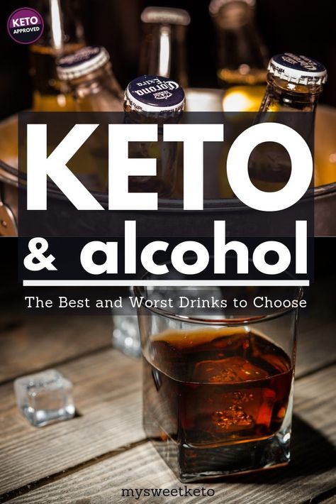 Which Alcoholic Drinks Can I have on a Ketogenic Diet? #keto #ketodiet #ketogenic Alcohol Guide, Keto Alcohol, Fun Drinks Alcohol, Keto Cocktails, Keto Drink, Best Keto Diet, Keto Foods, Diets For Beginners, Diet Help