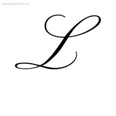 Letter L Calligraphy, Letter L Tattoo, Cursive Letters Fancy, Scorpio Zodiac Tattoos, Traditional Calligraphy, Letter Tattoo, L Tattoo, Shape Tattoo, Creepy Tattoos