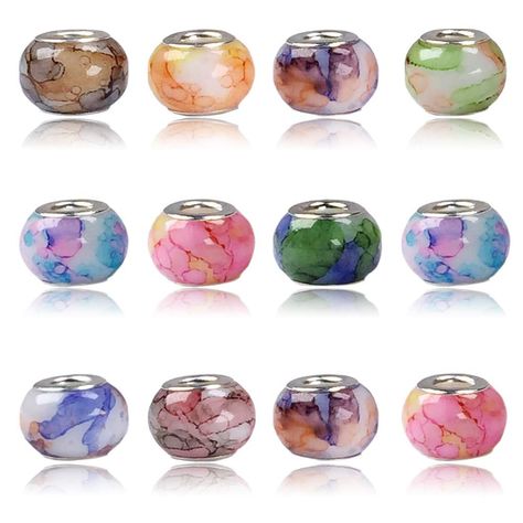 Beads Amazon, Pandora Murano, Crafts Jewelry Making, Rhinestone Crafts, Diy Armband, Bracelet Kits, Glass Charms, Murano Glass Beads, Crafts Jewelry