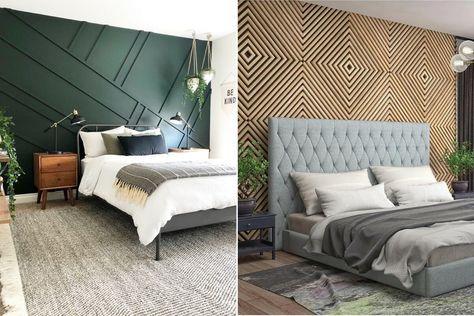 2023 Bedroom Trends & Decorating Ideas to Copy Now - Decorilla Bedroom Wallpaper Trends, Feature Wall Bedroom, Bedroom Design Trends, Bedroom Trends, Fall Bedroom, Bedroom Wall Colors, Accent Wall Bedroom, Bohemian Bedroom Decor, Modern Bedroom Decor