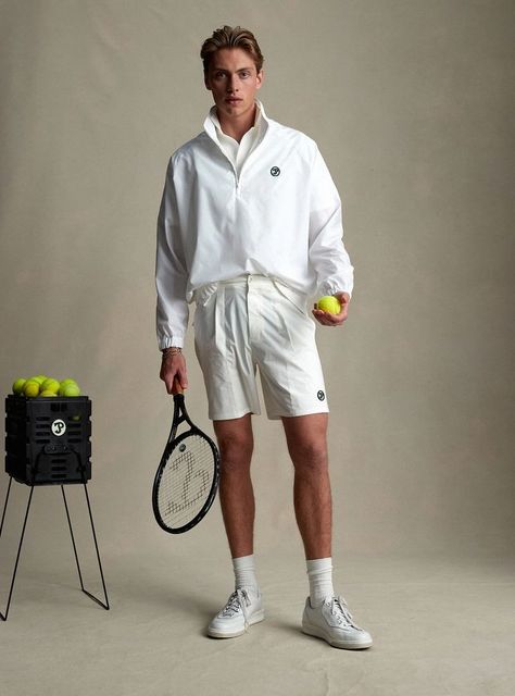 Adidas Photoshoot, Tennis Court Photoshoot, Tennis Photoshoot, Tennis Camp, Preppy Man, Tennis Aesthetic, Wimbledon Fashion, Mens Tennis, Tennis Fashion