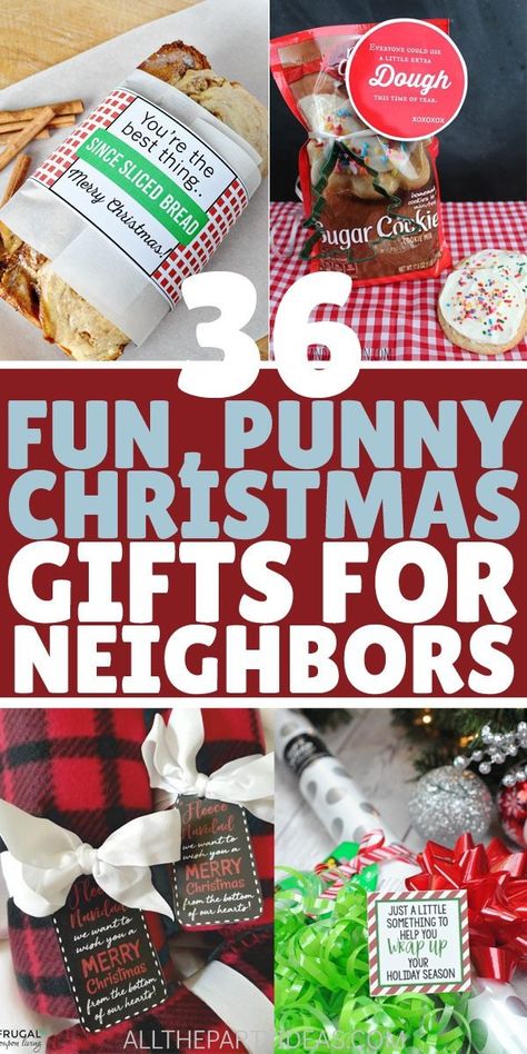 Best DIY CHRISTMAS GIFT IDEAS FOR NEIGHBORS. Cheap, inexpensive, on a budget for adults, kids, and families. Simple DIY tutorials and how-tos for handmade and homemade presents to give to friends and neighbors, like edible cookies, candies, baked desserts, non-edible treats, kitchen and bath, store bought treats, in mason jars! Good ideas that are quick to put together and take out the stress of the holidays. Great last minute ideas too and lots of free printable tags too! Clever, fun, funny. Work Christmas Party Gift Ideas, Easy Cute Christmas Gifts, Christmas Goodie Bags For Neighbors, Diy Gifts For Neighbors Christmas, Inexpensive Christmas Gifts For Family Simple, Easy Neighbor Christmas Gifts Simple, Xmas Gifts For Neighbors Friends, Christmas Gift For Neighbors Homemade, Diy Friend Christmas Gift Ideas