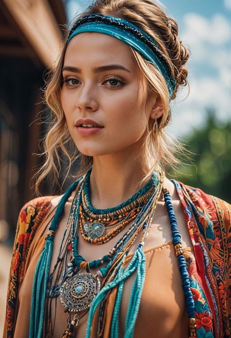 Summer Outfits Bohemian, Boho Chic Summer Outfits, Boho Chic Hairstyles, Looks Hippie, Fashion Boho Chic, Boho Summer Outfits, Boho Men, Chic Summer Outfits, Boho Fashion Summer