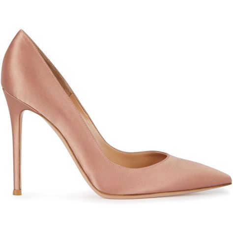 Gianvito Rossi Gianvito 105 Blush Satin Pumps ($685) ❤ liked on Polyvore featuring shoes, pumps, heels, heel pump, satin pumps, pointy-toe pumps, stiletto heel shoes and stilettos shoes Beautiful Wardrobe, Stilettos Shoes, Heels Stilettos, Slip On Pumps, Satin Pumps, Stiletto Shoes, Shoes High, Stiletto Pumps, Shoes Pumps