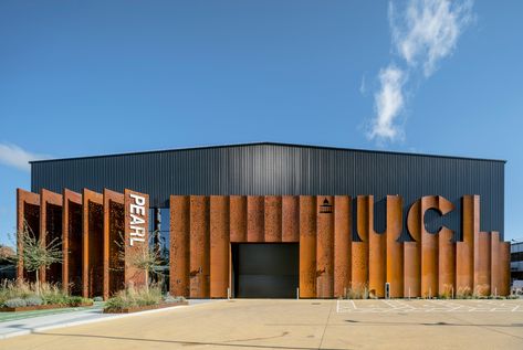 Modern Warehouse Design Exterior, Environment Activities, Industrial Building, Acoustic Design, University College London, London Architecture, Industrial Architecture, Timber Structure, Research Lab