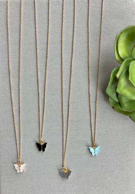 Dainty Butterfly, Diy Pendant Necklace, Simple Pendant, Pendant Necklace Simple, Butterfly Pendant Necklace, Solitaire Necklaces, Trendy Necklaces, Heart Shape Pendant, Necklaces Jewelry