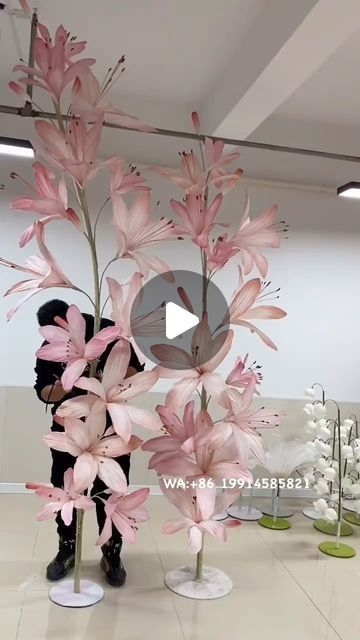 @handcraftedfloraldesign on Instagram: "Hosta flower,length in 3 meters and 2.5 meters
Accept customized color and size
#pinkflowers #flowerdisplay #windowdecor #weddingdisplay #bigflowers #paperflowers #flowerbackdrops #standingflower" Hosta Flower, Flower Decoration Ideas, Diy Valentine's Day Decorations, Paper Decor, Wedding Display, Paper Flower Decor, Flower Lamp, Paper Flower Bouquet, Giant Flowers