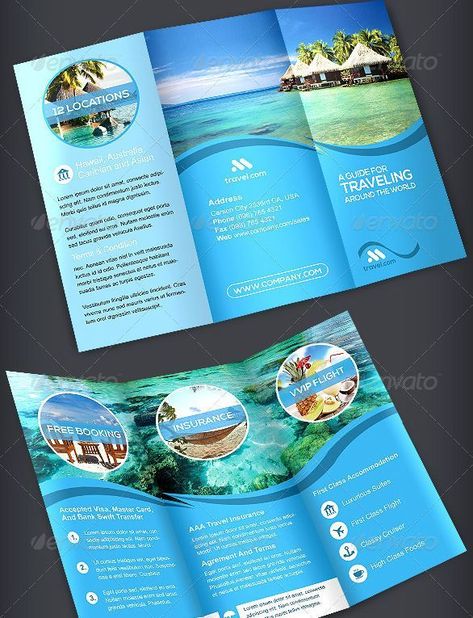 son tripticos Pamphlet Design, Brochure Sample, Travel Brochure Design, Brochure Examples, Brochure Ideas, Brochure Inspiration, Trifold Brochure Design, Travel Brochure Template, Brochure Print