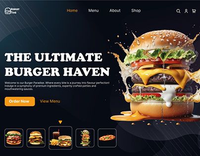 Check out new work on my @Behance profile: "Landing page template for Burger" http://be.net/gallery/186571429/Landing-page-template-for-Burger Burger Website Design, Mc Flurry, Craft Burger, Ultimate Burger, Food Web Design, Burger Places, Food Web, Landing Page Template, Time To Eat