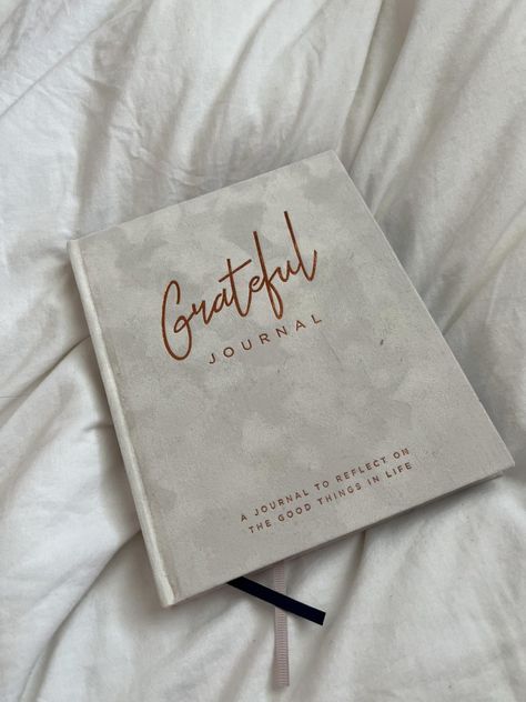 A white gratitude journal on bed , writing book, aesthetic, self care journey, healthy and wellness, good life and lifestyle, fun to use and write. Grateful Journal Aesthetic, Meditation Journal Aesthetic, Journal Business Aesthetic, Wellness Business Aesthetic, Writing Book Aesthetic, Gratitude Journal Cover, Gratitude Journal Aesthetic, Grateful Aesthetic, Gratitude Aesthetic