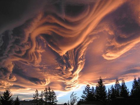 Asperatus Clouds Over New Zealand, isn't nature incredible :-) Undulatus Asperatus, Edgar Mueller, Danxia Landform, Kinds Of Clouds, Lenticular Clouds, Cloud Formations, Landform, Matka Natura, Clouds Photography