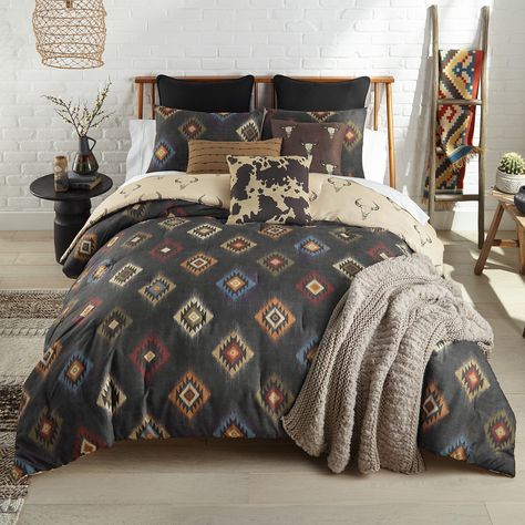 Introducing the Phoenix Southwest Comforter Set from Your Lifestyle by Donna Sharp. Elevate your bedroom décor with the striking beauty of the Southwest. Southwest Bedding, Quilted Bedding, Wilderness Retreat, Western Bedding, Comforter Bedding Sets, Cozy Quilts, King Comforter Sets, Queen Comforter Sets, Bedding Stores