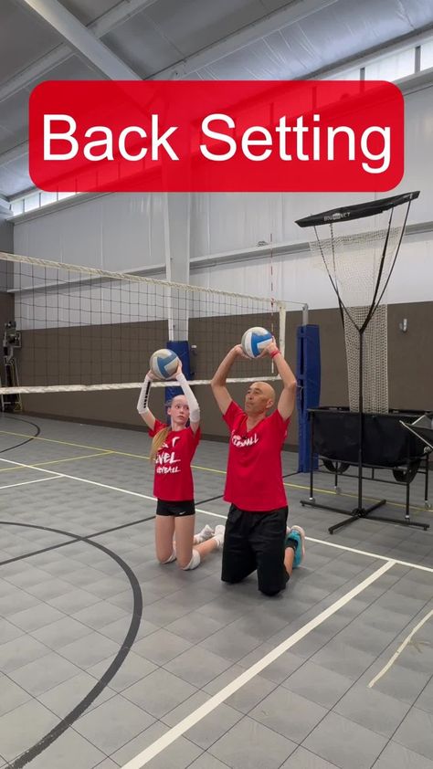 Coach Chijo | Back Setting Stay in a neutral position as long as possible to avoid having the opposing blocker "read" you and realize you are setting… | Instagram Volleyball Coaching Tips, Setter Drills, Setting Drills, Coach Outfits, Volleyball Set, Volleyball Setter, Volleyball Skills, Volleyball Practice, Volleyball Tips