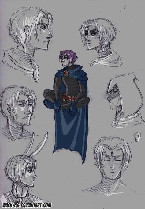 Revan (Raven Genderbend) Genderbent Raven, Male Raven, Old Teen Titans, Raven Fanart, Robin And Raven, Rachel Roth, Raven Beast Boy, Original Teen Titans, Teen Titans Fanart