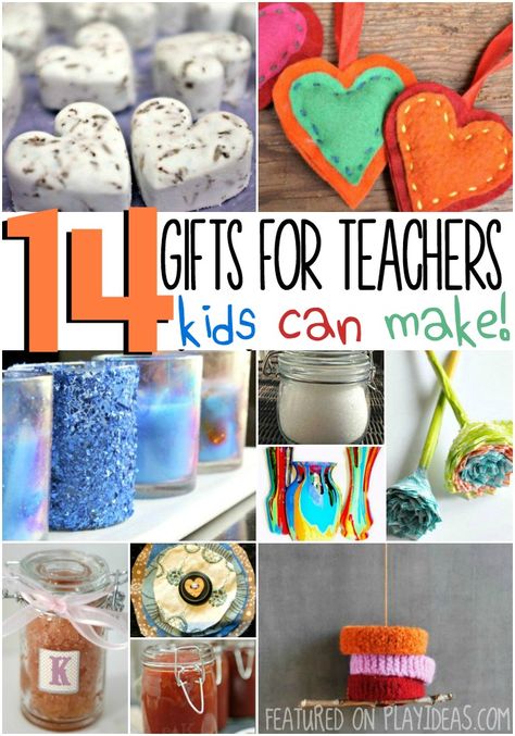 Your kids can show their teacher how much they care with one of these 14 gifts for teachers that kids can make! They'll feel so proud giving a gift that... Gifts For Kids To Make, Gifts Kids Can Make, Cheap Teacher Gifts, Teacher Gift Baskets, Cheap Thrills, Presents For Teachers, Diy Teacher Gifts, Relaxation Gifts, 20 Gifts