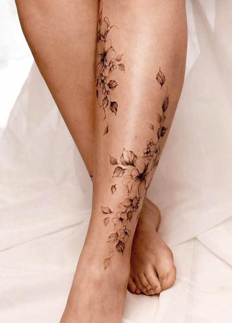 103 Stunning Leg Tattoos For Women 2024 50 Tattoos For Women, Leg Tattoos For Women, Calf Tattoos For Women, Leg Tattoos Small, Upper Leg Tattoos, Upper Thigh Tattoos, Tattoo Pierna, Tattoos 2024, Lower Leg Tattoos