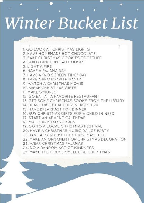 Need ideas of fun activities to check off your bucket list this winter? This is a great activity for the whole family to do together! Simply purchase, download and then start checking off each item as your complete it this winter! Winter Activities For Families, Cute Winter Activities, Winter Activity Ideas, Winter Activities Toddlers, Winter Kid Activities, Winter Ideas Activities, Winter To Do List, Winter Hobbies, Winter Traditions