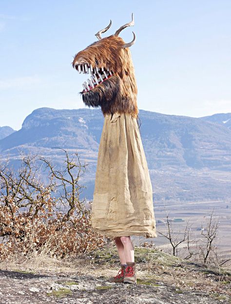 pagan-costumes-charles-freger-2 Charles Freger, Pagan Rituals, Creative Costumes, Animal Head, French Photographers, A Hill, An Animal, Anthropology, National Geographic