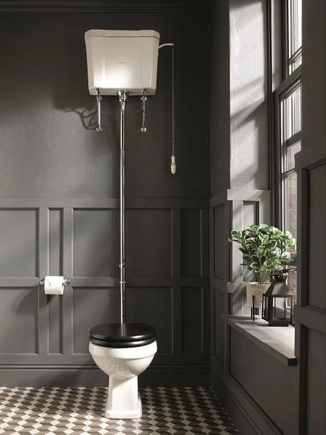 Creating a Victorian-Influenced Bathroom | Sanctuary Bathrooms Narrow Toilet, Victorian Toilet, Luxury Toilet, Traditional Bathrooms, Toilet Cistern, Victorian Bathroom, Traditional Toilets, New Toilet, Under Stairs