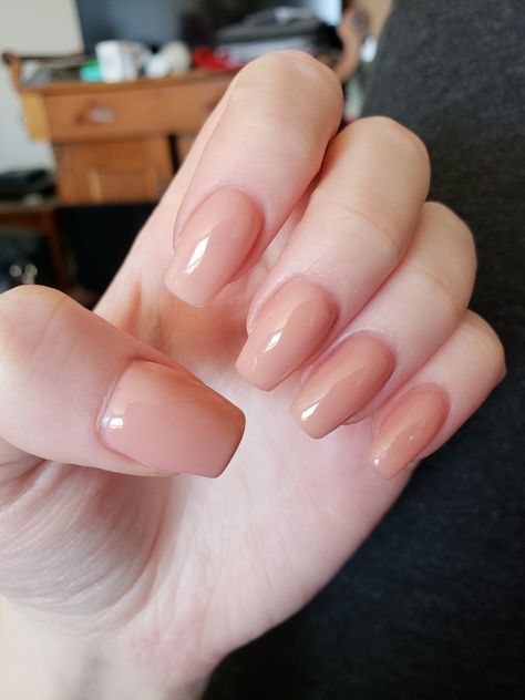 Nude gel extension nails Nude Blush Nails, Short Extensions Nails, Short Nail Extension Designs, Chubby Fingers With Acrylics, Short Gel Extension Nails, Short Nail Extensions, Nails For Chubby Fingers, Gel Extension Nails Design, Nail Extension Design