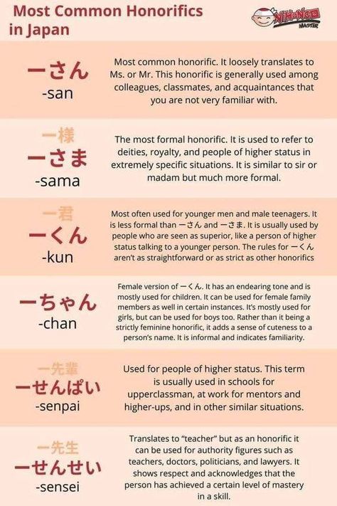 learn Japanese 日本語を勉強 | Common Honorifics in Japan  | Facebook Japanese Nouns, Japanese Honorifics, Japanese Words, Learn Japanese, Japanese Language, Writing Life, Writing Services, Japanese Culture, Writing Tips