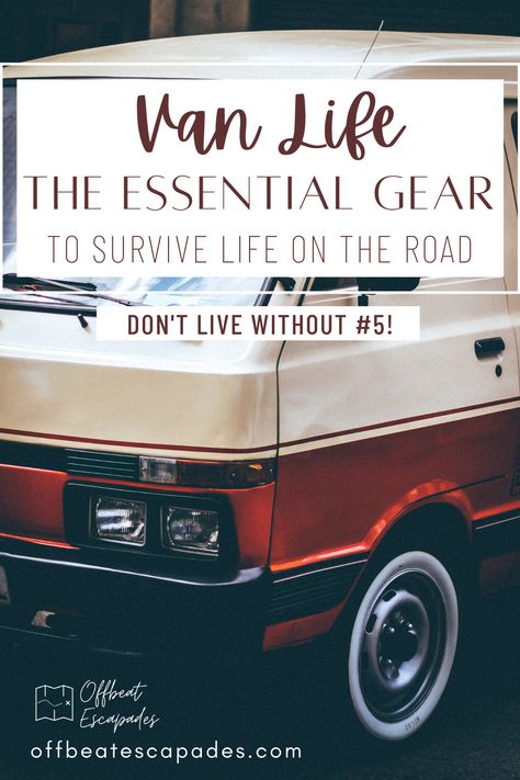 Van life accessories can make a big difference to your life on the road. These are all the must-have van life essentials you need to have the best adventures with your campervan. -Van life gear - Van life inspiration - Campervan - Van lifestyle - Can Life Essentials, Camper Van Must Haves, Van Essentials, Motorhome Life, Van Life Essentials, Campervan Accessories, Portable Camping Shower, Van Life Blog, Van Lifestyle