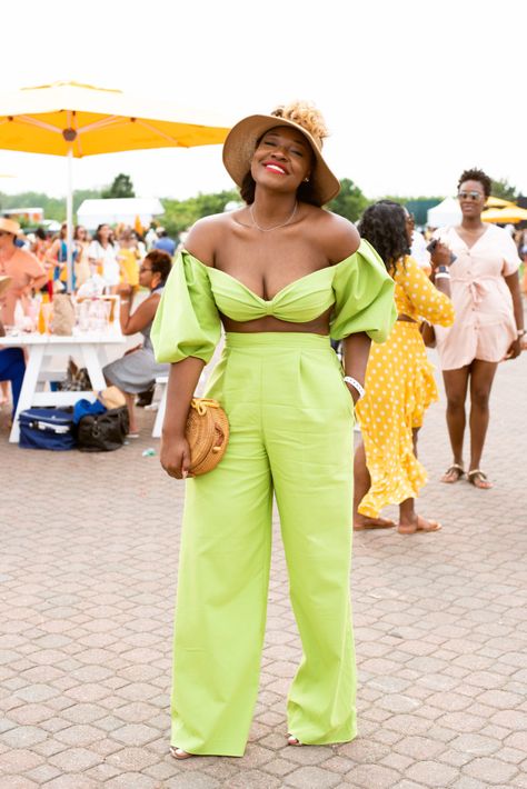 Polo Classic Veuve Clicquot Outfit Black Women, Polo Classic Theme Party Outfit Women, Derby Outfits Black Women, Polo Party Outfits For Women, Veuve Cliquot Polo Classic, Black Derby Outfits For Women, Polo Classic Outfit Womens Fashion, Polo Event Outfits For Women, Polo Match Outfits For Women