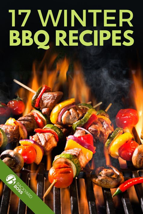 Winter is here and that usually means having to say goodbye to your beloved grill. No more burgers and yummy grilled dishes. It’s all soups and stove-top dinners for the next few months. Or is it? Why do we stop grilling just because it’s cold outside? Keep your taste buds flowing with these 17 awesome Winter BBQ recipes! #winterbbq #winterbbqideas #bbqideas Winter Bbq Ideas, Winter Grilling Ideas, Winter Bbq Side Dishes, Winter Grilling Recipes, Grilled Chicken Sides, Best Sides For Bbq, Winter Bbq, Bbq Party Food, Barbecue Side Dishes