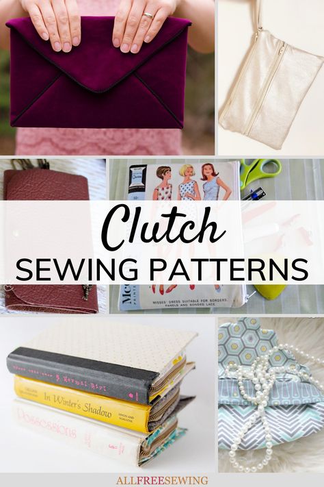 Free Purse Patterns, Clutch Purse Pattern, Diy Clutch Purse, Diy Clutch Bag, Clutch Sewing, Clutch Bag Pattern, Purse Patterns Free, Sewing Patterns Free Women, Clutch Pattern