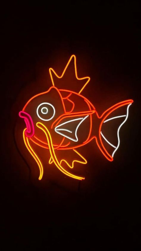 Anime Neon Sign, Broadway Posters, Pokemon Painting, Neon Sign Art, Neon Moon, Neon Painting, Glowing Art, Neon Design, Neon Aesthetic