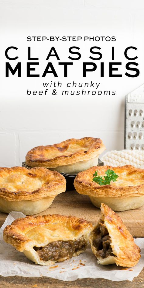 Meat Pie Recipe, Beef Pies, Hand Pie Recipes, Scottish Recipes, Meat Pies, Meat Appetizers, Pastry Pie, Pot Pies Recipes, Appetizers Recipes