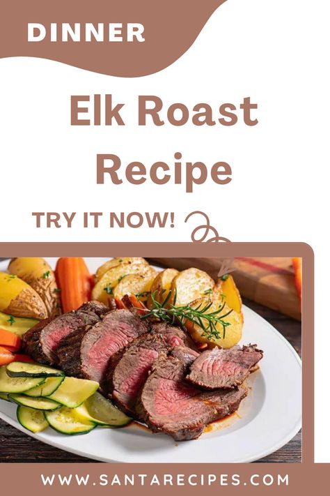 If you're looking for a flavorful and tender roast recipe, then this elk roast recipe is a perfect choice. elk is a great alternative to beef when ... Elk Chuck Roast Recipe, Elk Roast Recipe Oven, Elk Roast Recipe, Elk Meat Recipes, Cross Rib Roast, Blade Roast, Elk Recipes, Chuck Roast Recipes, Gourmet Meat