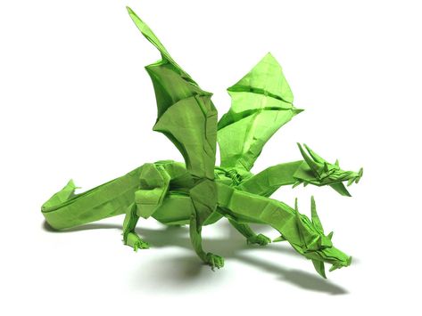 Designed by Nham Van Son This model is so~~~~~~~ difficult for me...   *Special thanks to Nham Van Son Hard Origami, Origami Dragons, Kids Wagon, Origami Diagrams, Origami Artist, Origami Models, Origami Dragon, Rope Crafts Diy, Art And Craft Videos