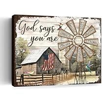 Country Wall Decor Living Room, Art For Bathroom, Windmill Art, Wall Decor Kids Room, Barn Wall Art, Farmhouse Canvas, Windmill Decor, Farm Wall Art, Farmhouse Old