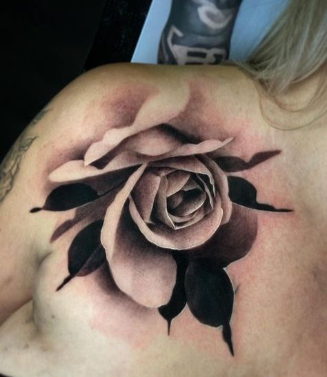 Rose Neck Tattoo, Realistic Flower Tattoo, Realistic Rose Tattoo, Chicano Tattoos Sleeve, Rose Flower Tattoos, Rose Drawing Tattoo, Filigree Tattoo, Rose Tattoos For Men, Flower Tattoo Drawings