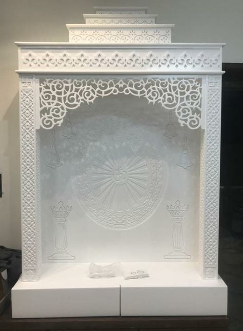 We are Manufacturer In Customize Designer Corian Temple In NOIDA, Contact Us- 9560191920, 9560090534 Mandir Mehrab Design, Mandir Arch Design, Temple Arch Design, Tile Swimming Pool, Marble Mandir, Corian Temple, Meditation Room Design, Jaali Design, Mandir Design