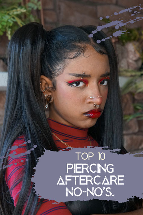 When you get a fresh piercing, there are certain aftercare things to do - and some NOT to do. Today, we'll go over the top 10 things to avoid with a fresh body piercing. New Piercing Care, Fresh Piercing, Piercing Healing, Arnica Gel, Healthy Healing, New Piercing, Piercing Aftercare, Jewelry Education, Industrial Piercing